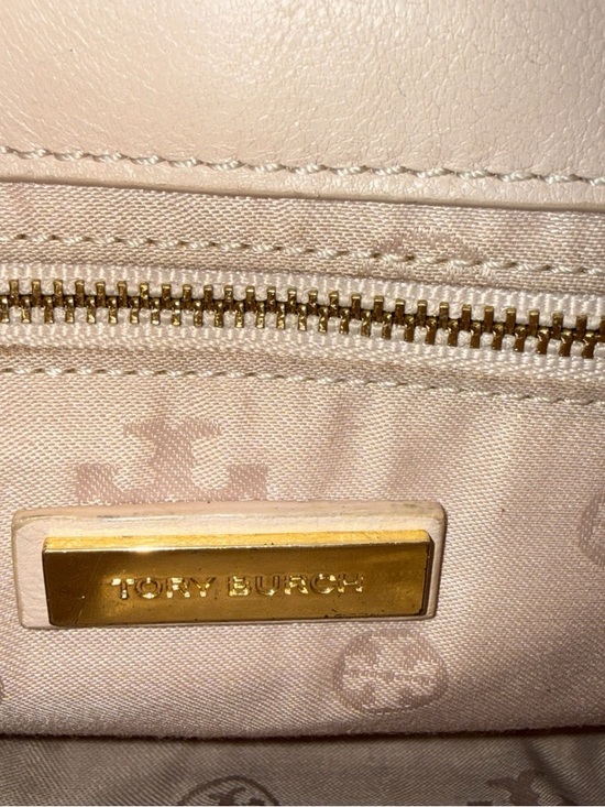 ✨ Tory Burch Kira Blush Quilted Leather Chain Crossbody Bag Gold Logo 👛